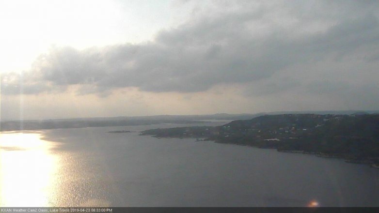 Lake Travis webcam, April 23, 2019 5:35 PM CT