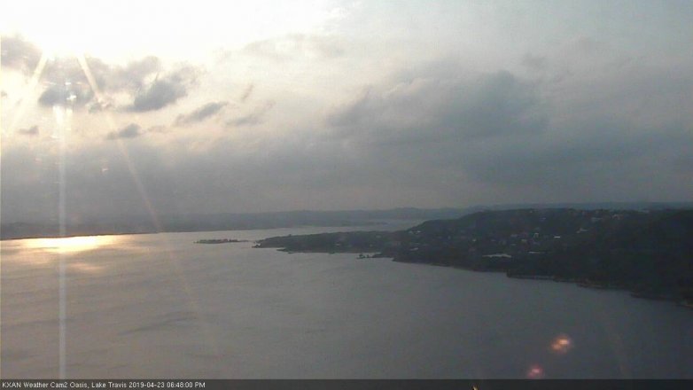 Lake Travis webcam, April 23, 2019 5:50 PM CT