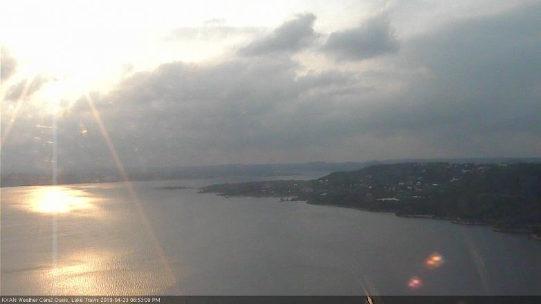 Lake Travis webcam, April 23, 2019 5:55 PM CT