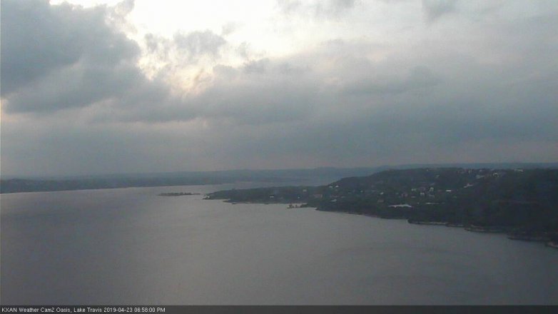 Lake Travis webcam, April 23, 2019 6:00 PM CT