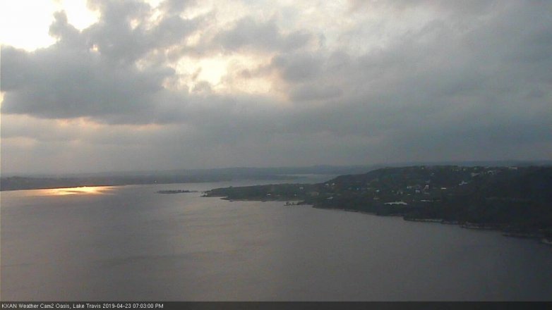 Lake Travis webcam, April 23, 2019 6:05 PM CT