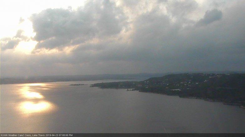 Lake Travis webcam, April 23, 2019 6:10 PM CT