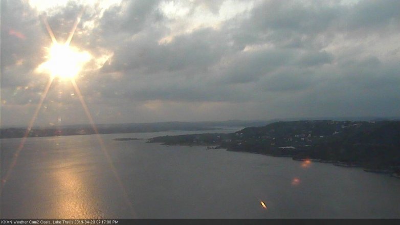 Lake Travis webcam, April 23, 2019 6:20 PM CT