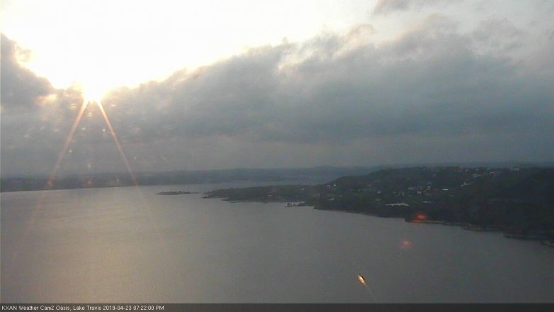 Lake Travis webcam, April 23, 2019 6:25 PM CT