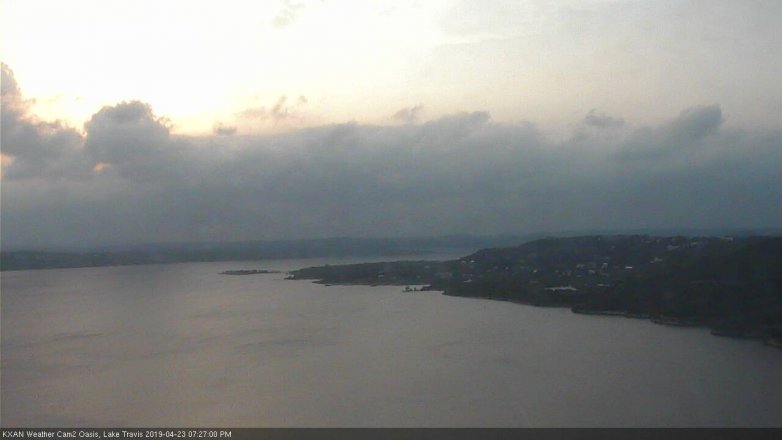 Lake Travis webcam, April 23, 2019 6:30 PM CT