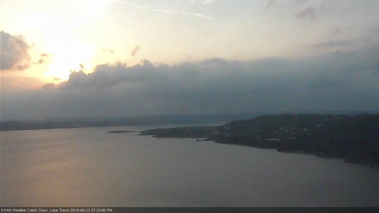 Lake Travis webcam, April 23, 2019 6:35 PM CT
