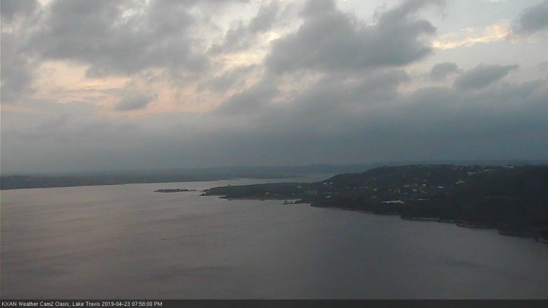 Lake Travis webcam, April 23, 2019 7:00 PM CT