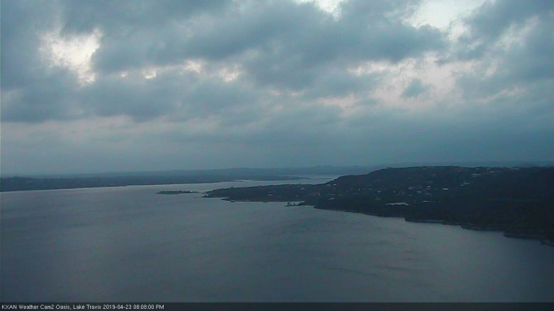 Lake Travis webcam, April 23, 2019 7:10 PM CT