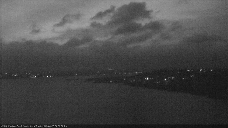 Lake Travis webcam, April 23, 2019 7:40 PM CT