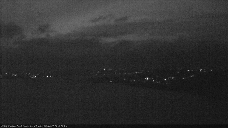 Lake Travis webcam, April 23, 2019 7:45 PM CT
