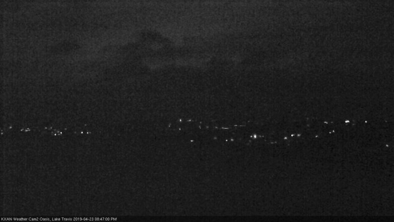 Lake Travis webcam, April 23, 2019 7:50 PM CT