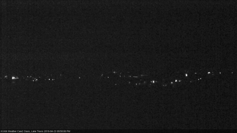 Lake Travis webcam, April 23, 2019 9:00 PM CT