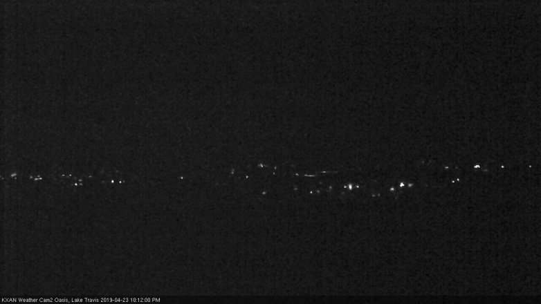 Lake Travis webcam, April 23, 2019 9:15 PM CT