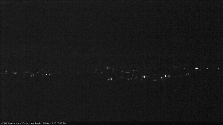 Lake Travis webcam, April 23, 2019 9:30 PM CT