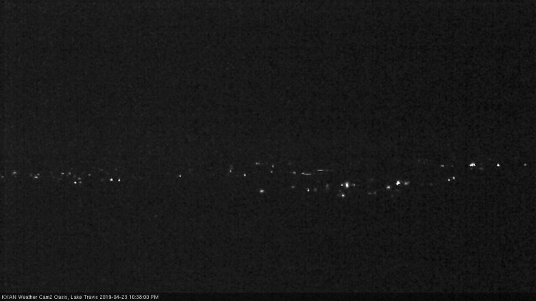 Lake Travis webcam, April 23, 2019 9:40 PM CT