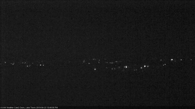 Lake Travis webcam, April 23, 2019 9:50 PM CT
