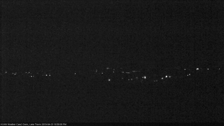 Lake Travis webcam, April 23, 2019 10:00 PM CT