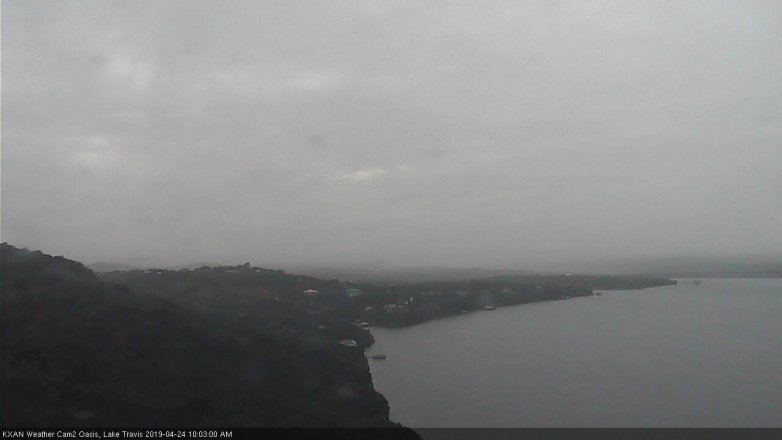 Lake Travis webcam, April 24, 2019 9:05 AM CT