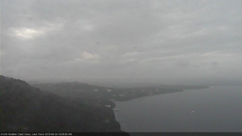 Lake Travis webcam, April 24, 2019 9:10 AM CT