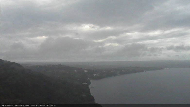 Lake Travis webcam, April 24, 2019 9:15 AM CT