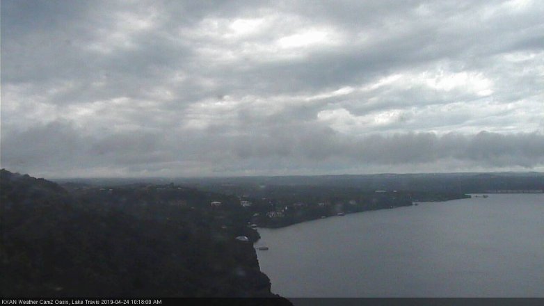 Lake Travis webcam, April 24, 2019 9:20 AM CT