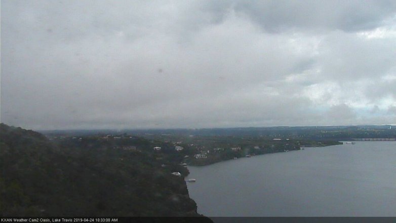 Lake Travis webcam, April 24, 2019 9:35 AM CT