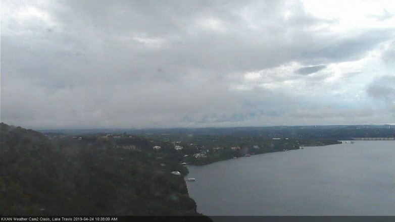 Lake Travis webcam, April 24, 2019 9:40 AM CT