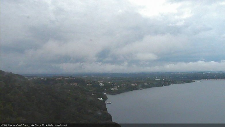 Lake Travis webcam, April 24, 2019 9:50 AM CT