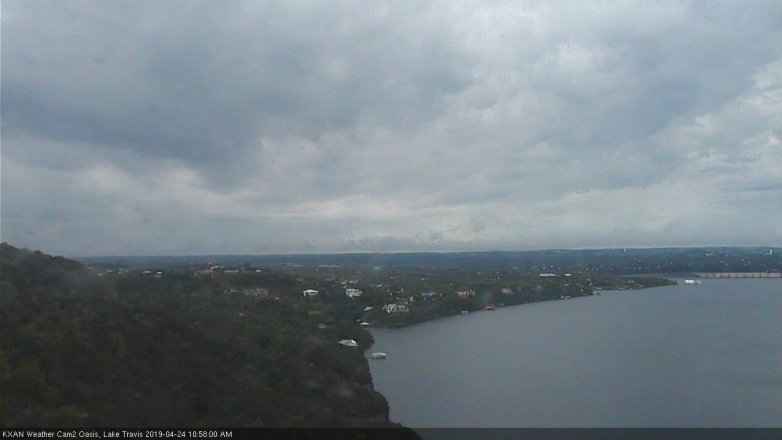 Lake Travis webcam, April 24, 2019 10:00 AM CT