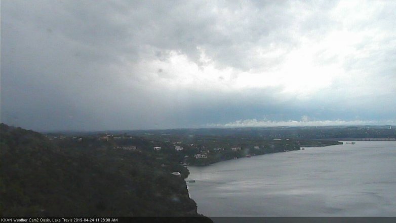 Lake Travis webcam, April 24, 2019 10:30 AM CT