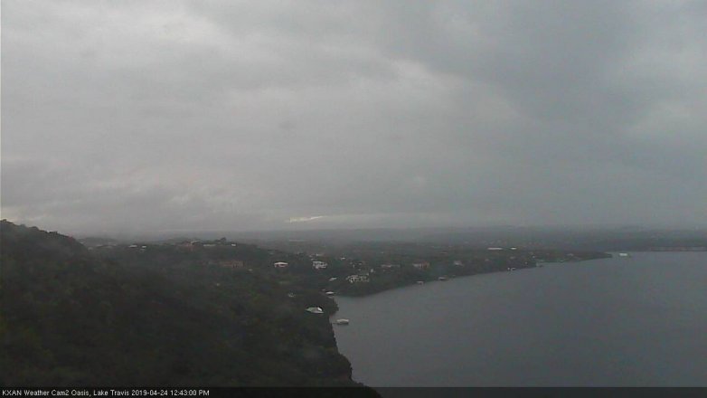 Lake Travis webcam, April 24, 2019 11:45 AM CT