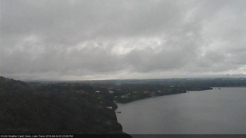 Lake Travis webcam, April 24, 2019 12:25 PM CT