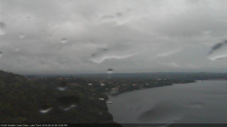 Lake Travis webcam, April 24, 2019 3:15 PM CT