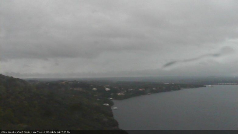 Lake Travis webcam, April 24, 2019 3:30 PM CT