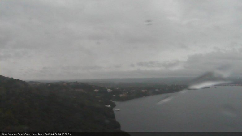Lake Travis webcam, April 24, 2019 3:35 PM CT