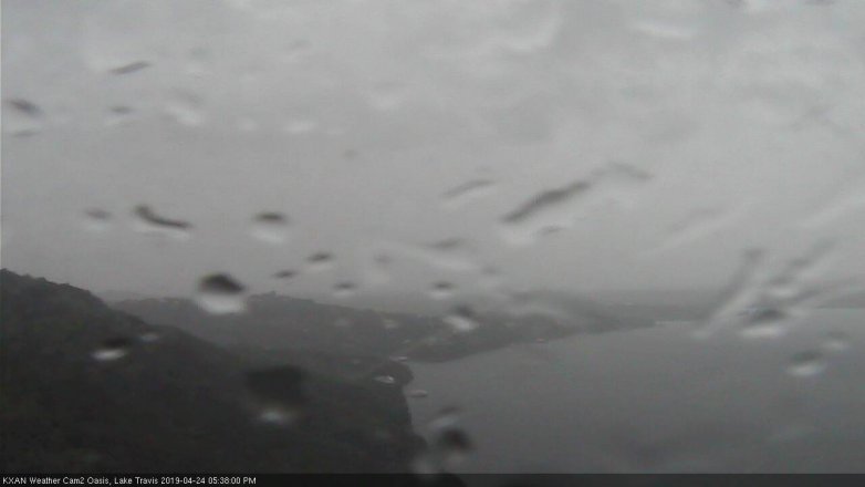 Lake Travis webcam, April 24, 2019 4:40 PM CT
