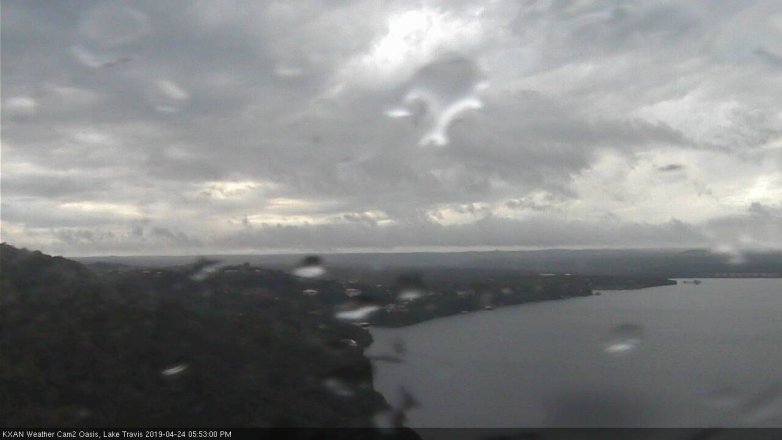 Lake Travis webcam, April 24, 2019 4:55 PM CT