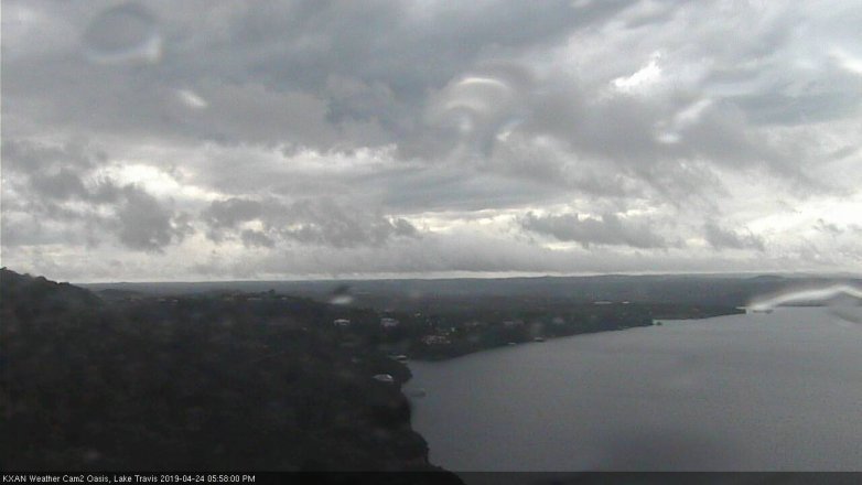 Lake Travis webcam, April 24, 2019 5:00 PM CT