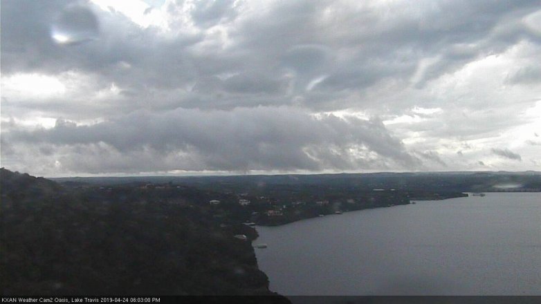 Lake Travis webcam, April 24, 2019 5:05 PM CT