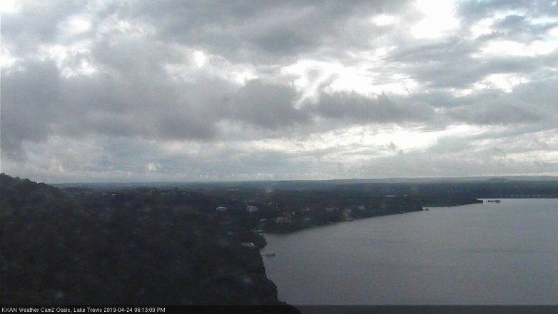 Lake Travis webcam, April 24, 2019 5:15 PM CT
