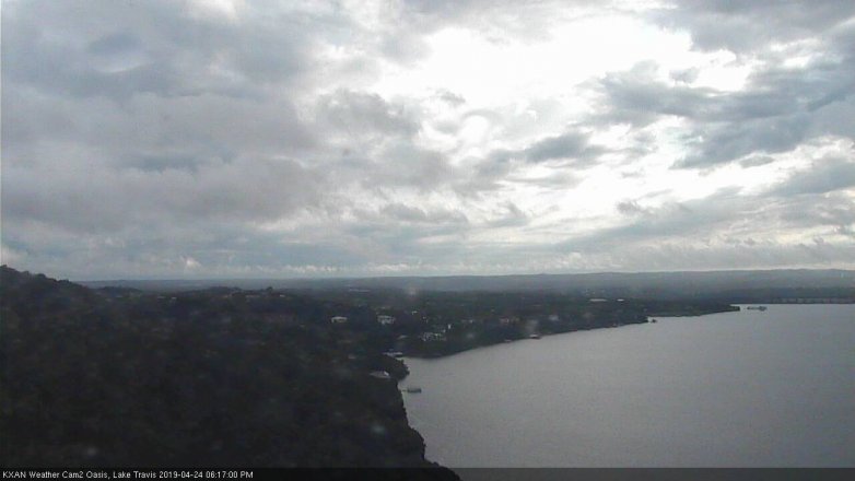 Lake Travis webcam, April 24, 2019 5:20 PM CT