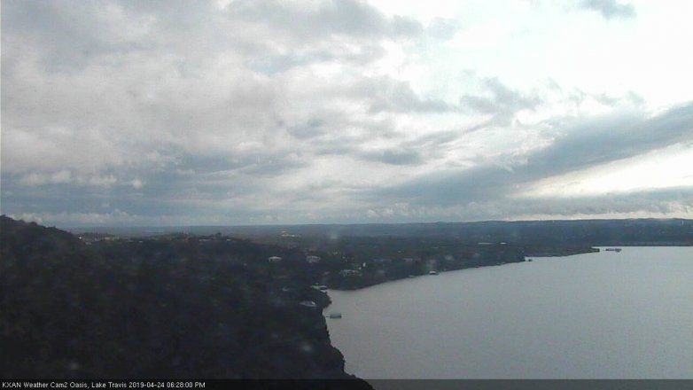 Lake Travis webcam, April 24, 2019 5:30 PM CT