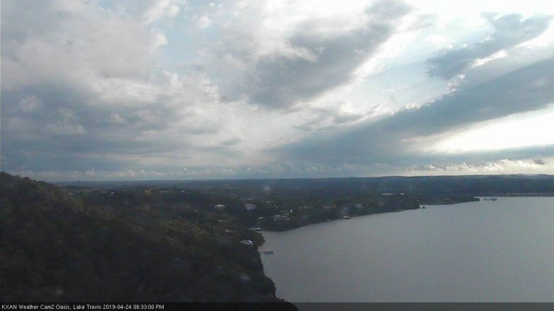 Lake Travis webcam, April 24, 2019 5:35 PM CT