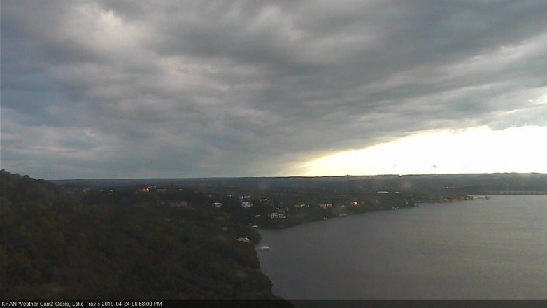 Lake Travis webcam, April 24, 2019 6:00 PM CT