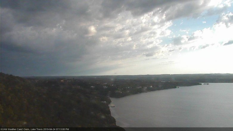 Lake Travis webcam, April 24, 2019 6:15 PM CT