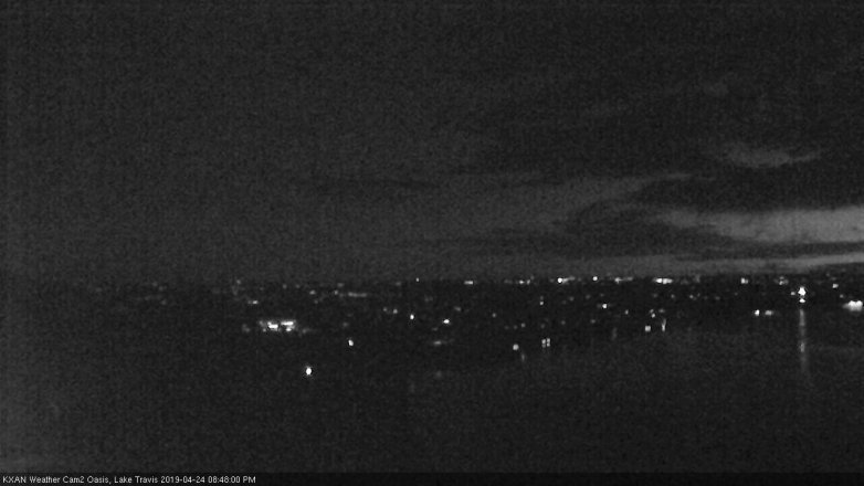 Lake Travis webcam, April 24, 2019 7:50 PM CT