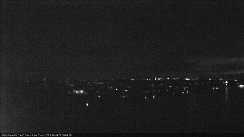 Lake Travis webcam, April 24, 2019 7:55 PM CT