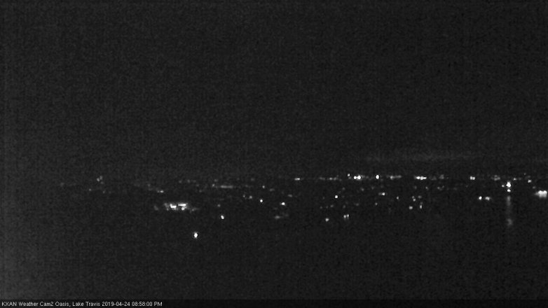 Lake Travis webcam, April 24, 2019 8:00 PM CT