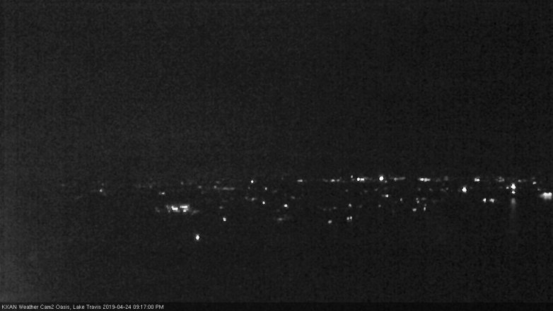 Lake Travis webcam, April 24, 2019 8:20 PM CT