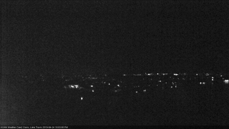 Lake Travis webcam, April 24, 2019 9:05 PM CT